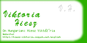 viktoria hiesz business card